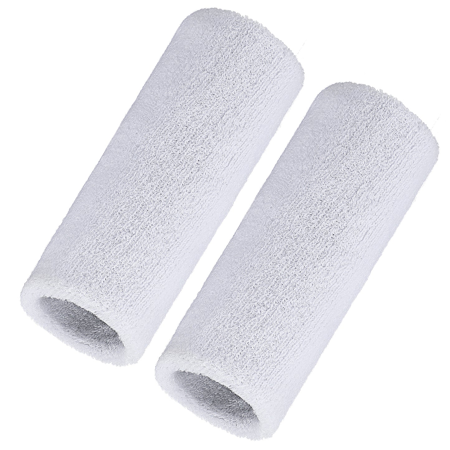 COMNICO Wrist Sweatbands Elastic Sport Wristbands 6 Inch Absorbent Terry Cloth Armbands Long Cotton Athletic Wrist Bands for Working Out Football Basketball Tennis Gym Costumes Cosplay