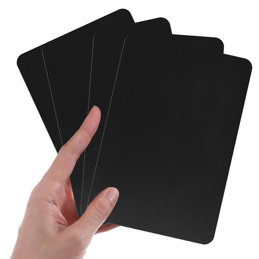 4pcs Non Slip Self Adhesive Rubber Cuttable Furniture Pads Anti Sliding Anti-Scratch Rubber Floor Protector Heavy Duty Grippers for Furniture Leg Cuttable Grip Tape Waterproof Anti Skid for Appliance