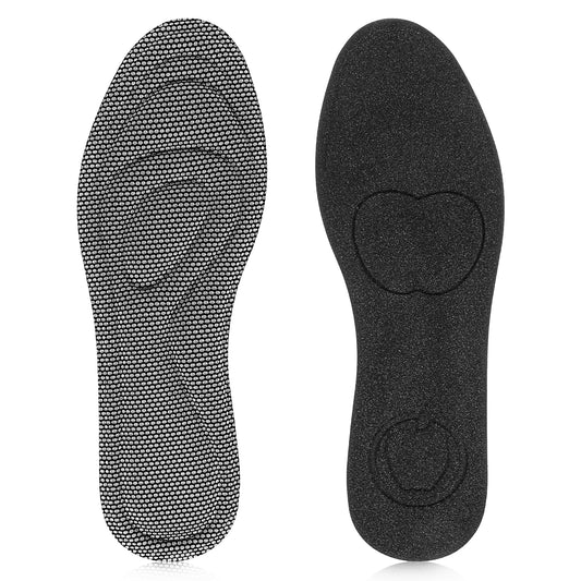 1 Pair Memory Foam Insoles Soft Massage Shoe Inserts Replacement Full-Foot Responsive Cushioning Shoe Soles Shock Absorption Cut to Fit Any Sizes for Foot Sports Sneakers(250cm)