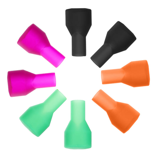 Wanmu 8 Pcs Bite Valve Replacement, Mouthpiece Valve Hydration Bladder Accessorie, Unisex Bite Part for Most Brands, Backpack, Dust Cover, Water Reservoir(Green, Black, Orange, Rose)