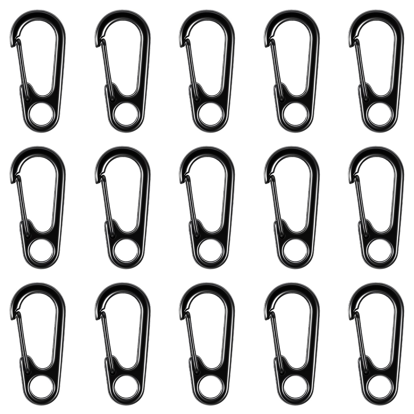 30 Pcs Mini Hanging Buckle Small Carabiner Clip Multi-Purpose Carabiner Keychain Clips Tiny Backpack Accessories Paracord Key Rings Clip for Camping Outdoor Hiking Backpack Fishing Sport Bottle