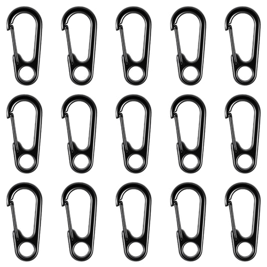 30 Pcs Mini Hanging Buckle Small Carabiner Clip Multi-Purpose Carabiner Keychain Clips Tiny Backpack Accessories Paracord Key Rings Clip for Camping Outdoor Hiking Backpack Fishing Sport Bottle