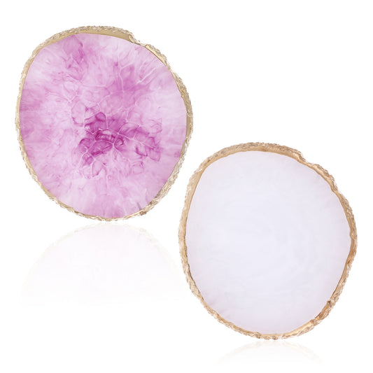 【Package Included】 You will receive two round nail art palettes, purple and white, nail stuff is an excellent tool for your nail art efforts. Nail art tools options can be shared w