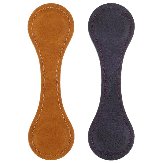 Dimeho 2 Pcs Leather Magnet Bookmark Retro Book Page Holder Vintage Page Marker Clip Handmade Cute Reading Accessories for Women Bookworm Book Lovers Reader Gift