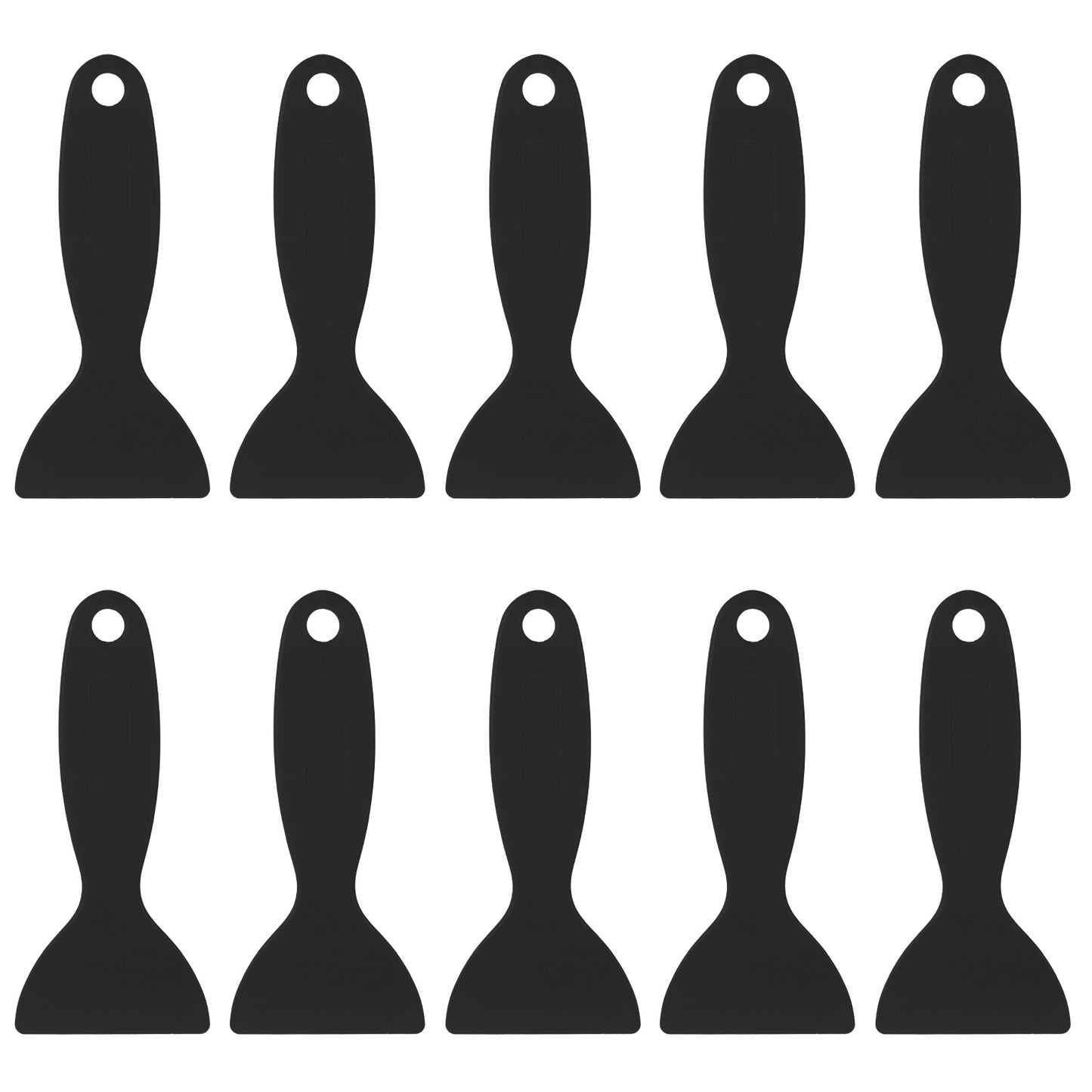 Wanmu 10Pcs Plastic Spatula, Flexible Resin Scraper, Paint Scrapers, Air Bubble Remover Sticker Installation Tool for 3D Printing Resin Removal, Spackling, Patching, Decal, Wallpaper