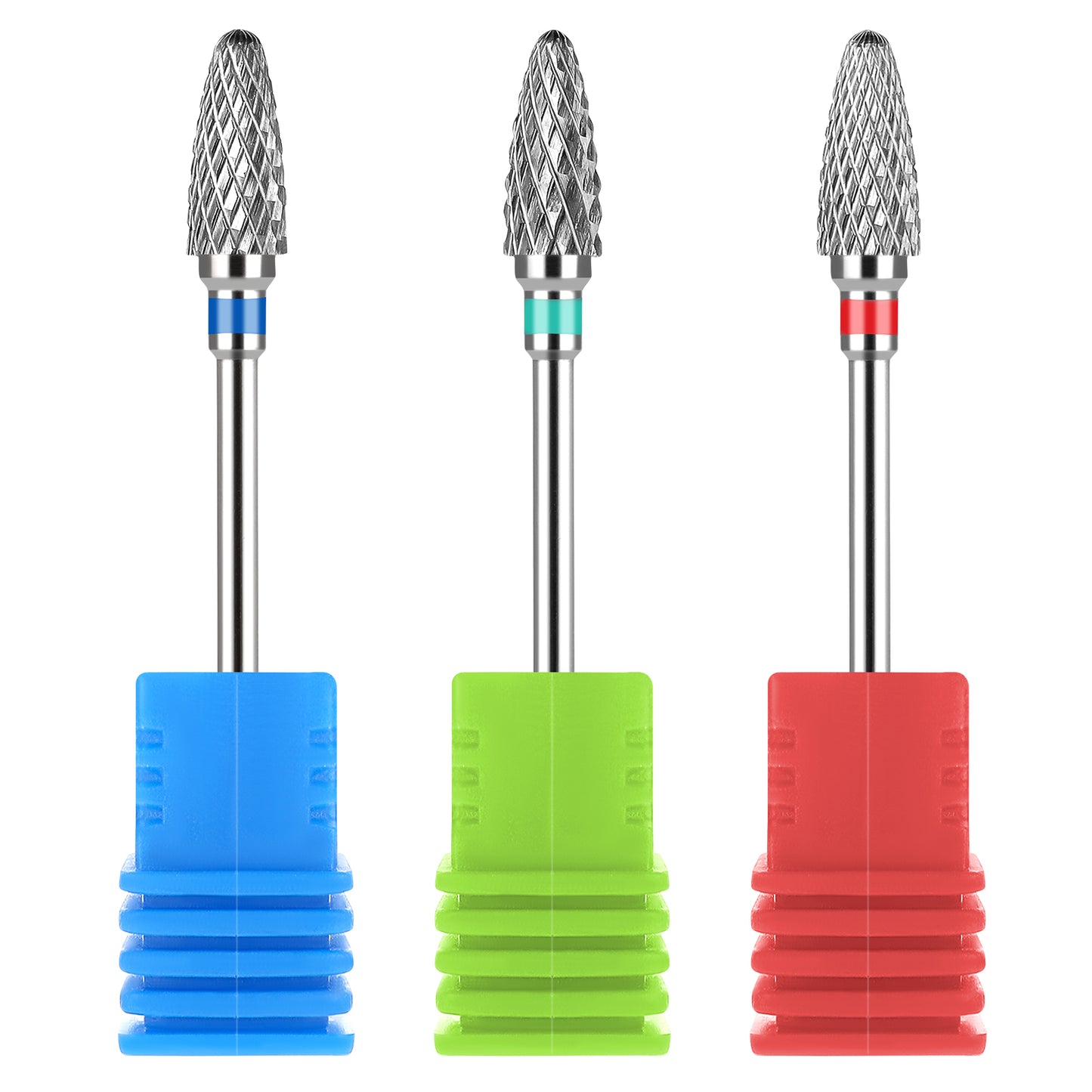 3 Pack Nail Drill Bits Tungsten Cuticle Remover Set Professional Electric Nail File Bit Nail Art Shapen Remove Tool Replacement Accessories for Home Salon Pedicure Manicure
