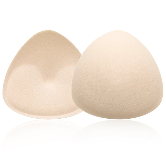 WLLHYF 1 Pairs Triangle Bra Pads Inserts, Breathable Bra Inserts Skin Color Removable Breast Padding Soft and Comfortable Breast Enhancers Bra Pads for Women Girls Bra Any Cup Cover