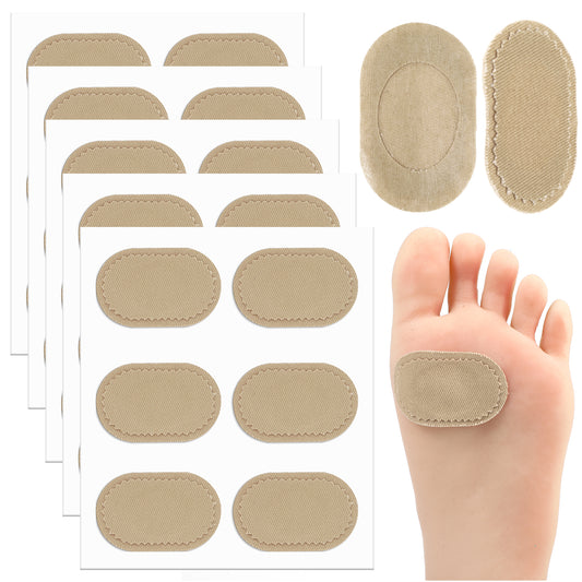 30 Pcs Bunion Pads, Bunion Cushion Protector Pads Foot Callus Cushion Toe Cushions Pad to Wear with Shoes, Corn Cushions Patches for Women Men Reduce Friction (Apricot)