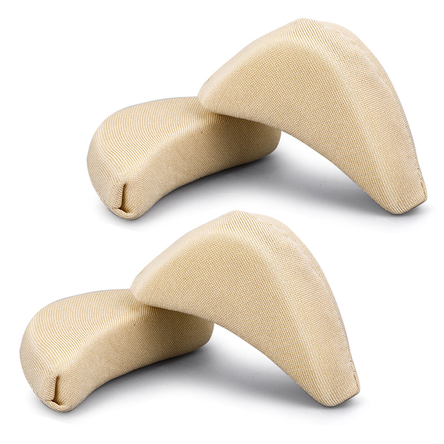 2 Pairs Soft Sponge Adjustable Shoe Filler Breathable Toe Filler Inserts Unisex Big Toe Plug Foot Brace Forefoot Pad Fit Reusable Foam Cushion for Women Girls High Heel Casual Sports Boots (Skin)