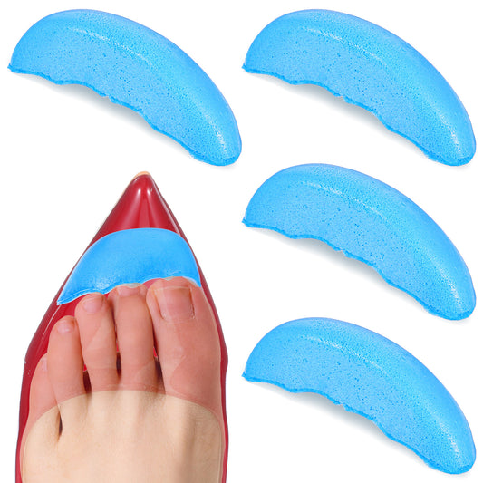 Sibba 4pcs Toe Cushion Inserts for Tighter Heels, Shoe Filler Insert for Loose Shoe, All Day Pain Relief and Comfort, Fit for Sneaker Heels Boots, Blue