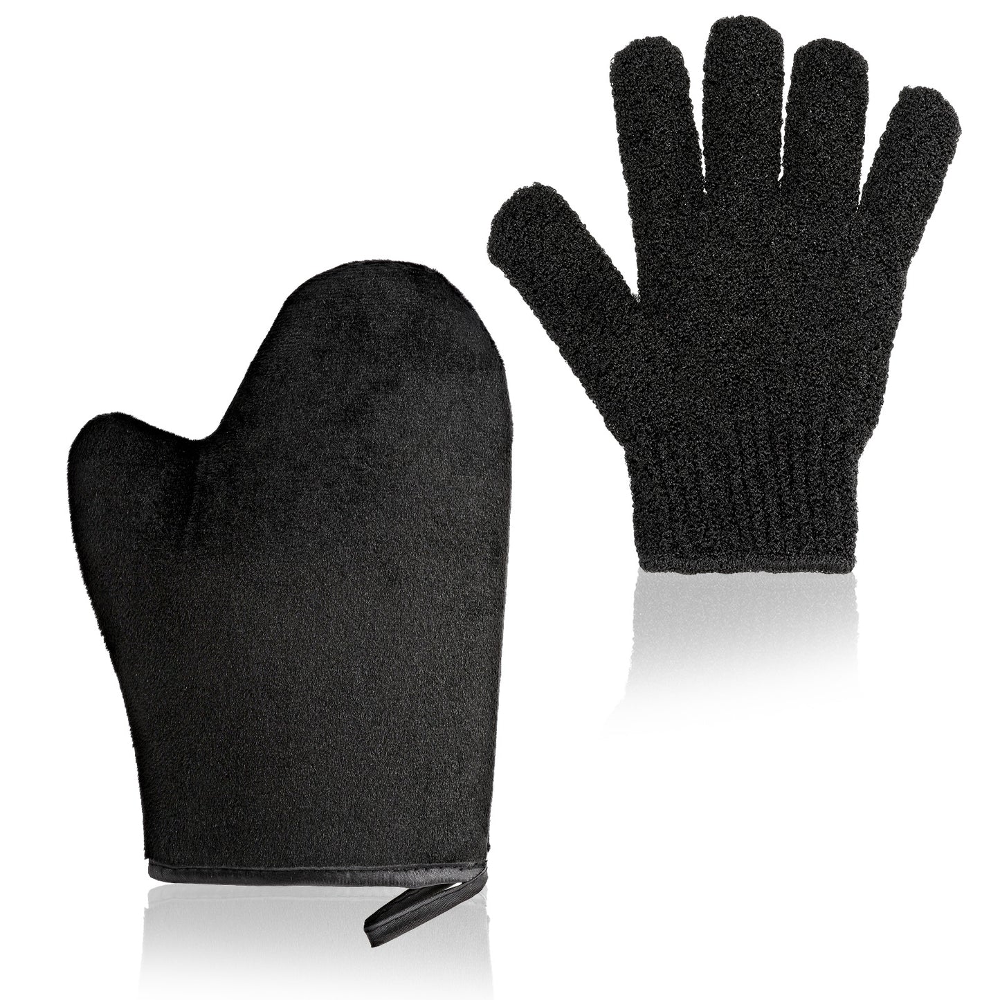 FNANJWQ Self Tanning Mitt Applicator Kit - 2 in 1 Streak-Free Natural Tanner Mitt, Double Sided Self Tan Applicator for Apply Tanning Lotion, Mousse, Sunscreen