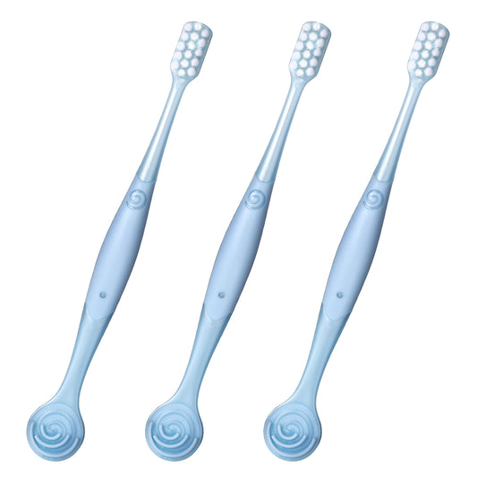 COMNICO 3 Pcs Orthodontic Toothbrush Dental Brush for Cleaning Ortho Braces Kids Teen Adults Sensitive Teeth Soft Bristles Wide Head Portable Orthodontic Toothbrush Teeth Braces Cleaner