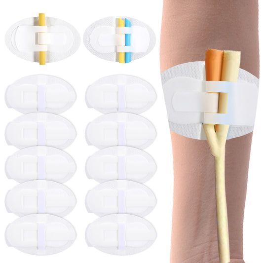 10 PCS Foley Catheter Stabilization Device Catheter Legband Holder Adhesive Urinary Catheter Sticker Catheter Hook Securement Device Accessories for Single and Double Tubing