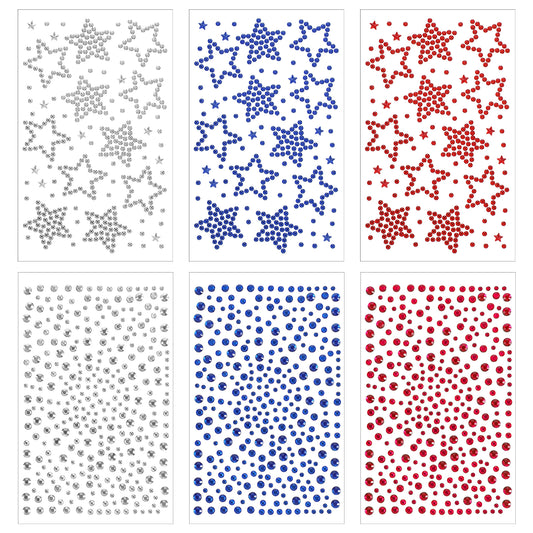 Sibba 6 Sheets Face Gems for Makeup Self Adhesive Rhinestone Stickers with Tweezer Festival Face Jewels Stickers Stick on Rhinestones Hair Gems Decal Rave Accessories for Eye, Nail Art, Body, Crafts