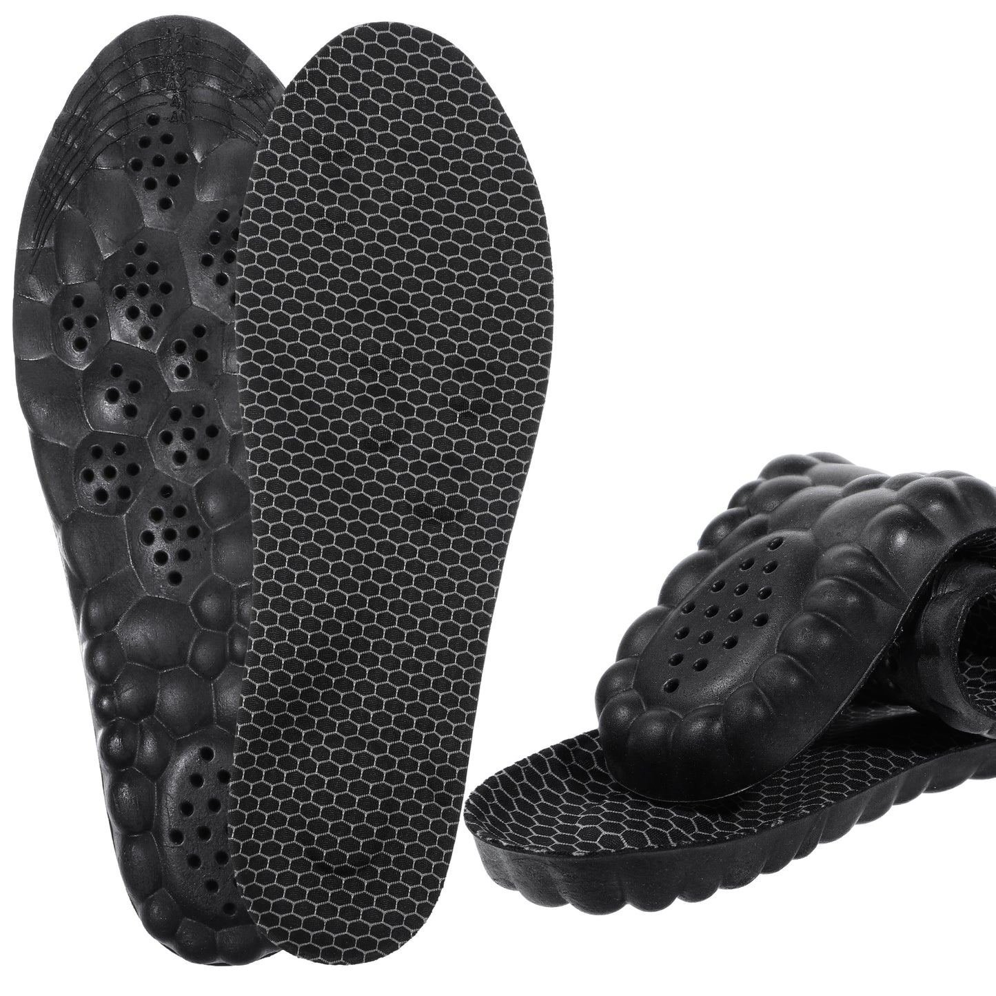COMNICO Shoe Insoles, Memory Foam Arch Support Shock Absorption Orthotics Shoe Inserts Comfortable Inner Soles Replacement Sports Insoles for Women Men Standing All Day (10-11)