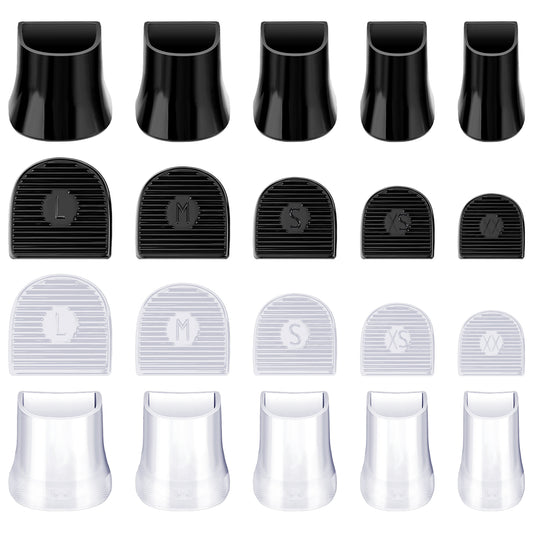 Wanmu 10Pairs High Heel Protectors for Shoes, 5 Sizes Heel Repair Caps Covers, Heel Cover Cups for Walking on Grass and Uneven Road, Heel Stoppers for Weddings, Races, Formal and Occasions