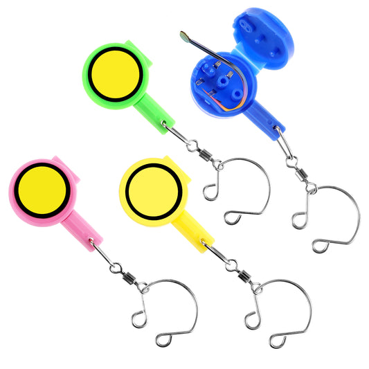 Wanmu 8Pcs Fishing Knot Tying Tool Fish Hooks Line Cutter Knot Tie Tool Fly Fishing Accessories for Beginner Anglers, Multifunctional Safety Hook Storing for Beginner Anglers