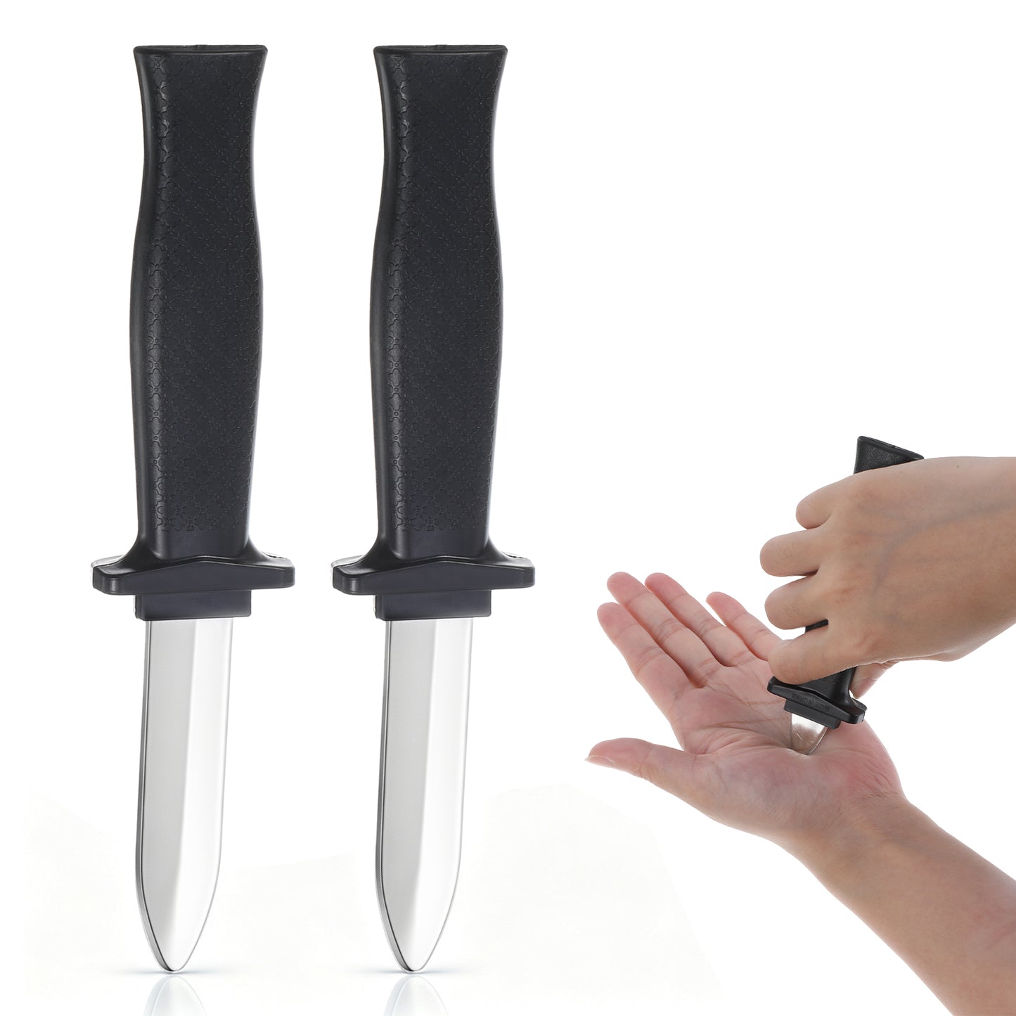 2Pcs Retractable Fake Knife Halloween Fake Dagger Joke Prank Props