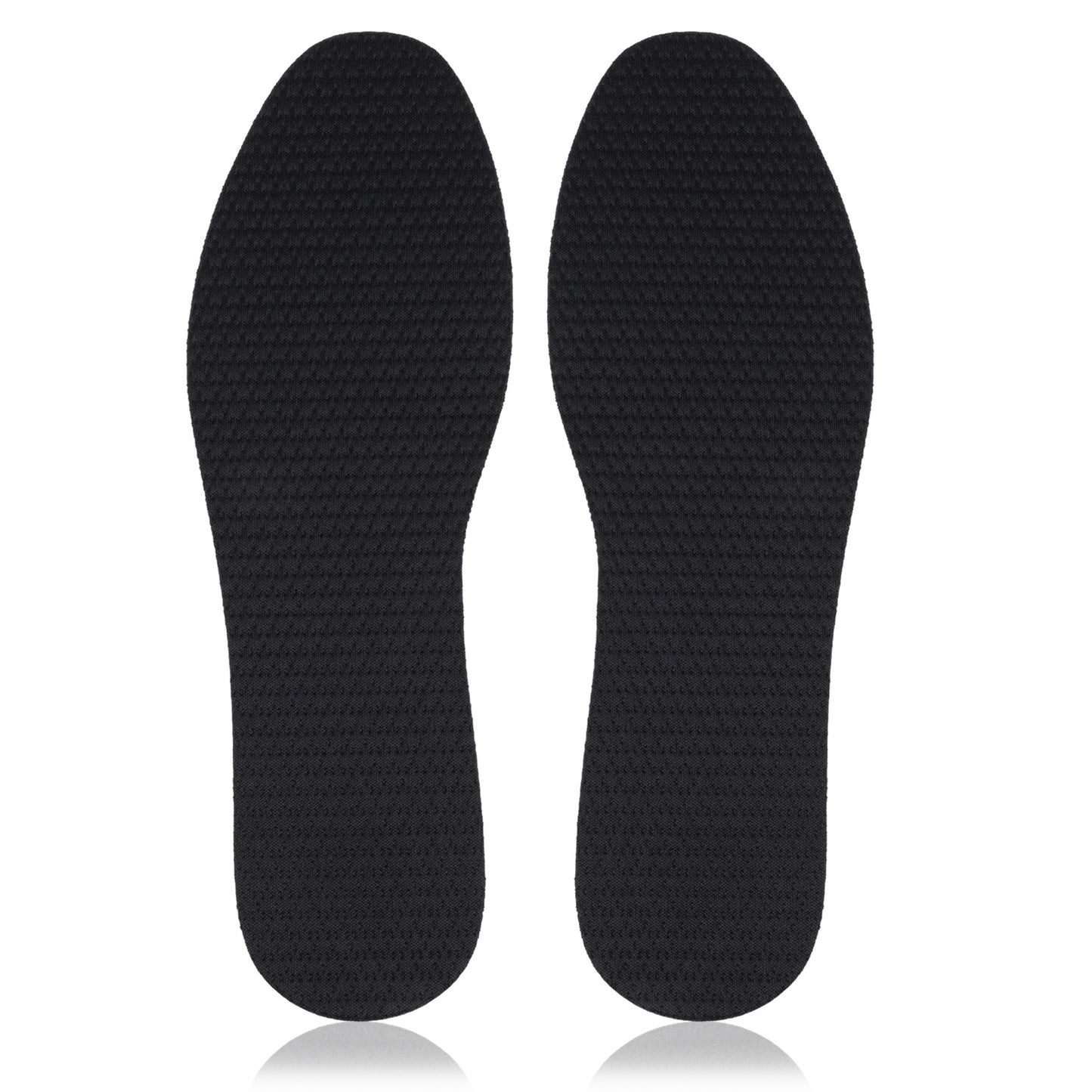 Cuttable Thin Shoe Inserts, Foam Breathable Shoes Inserts, Absorbs Sweat & Controls Odor Barefoot Insert - Universal Memory Foam Insoles for Men & Women (Black)