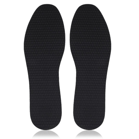 Cuttable Thin Shoe Inserts, Foam Breathable Shoes Inserts, Absorbs Sweat & Controls Odor Barefoot Insert - Universal Memory Foam Insoles for Men & Women (Black)
