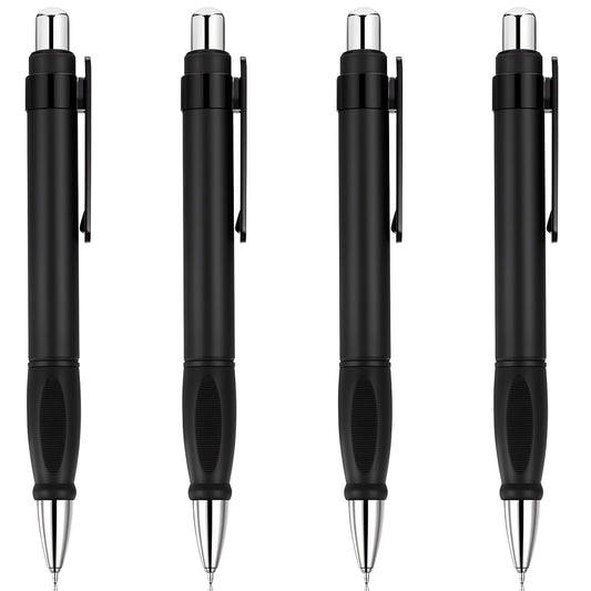 Sibba 4 Pcs Big Fat Pens Writing Stability Giant Sized Ink Enhanced Writing Stability Retractable Jumbo Oversized Pens Extra Large Ballpoint Black Fat Ball Point for Arthritis and Elderly, Black