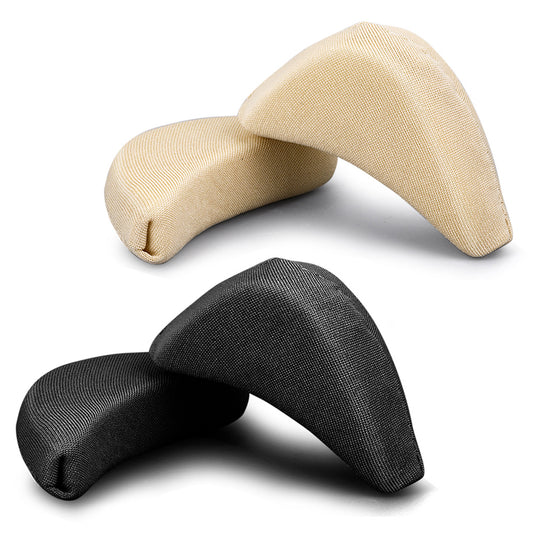 2 Pairs Soft Sponge Adjustable Shoe Filler Breathable Toe Filler Inserts Unisex Big Toe Plug Foot Brace Forefoot Pad Fit Reusable Foam Cushion for Women Girls High Heel Casual Sports Boot(Skin, black)