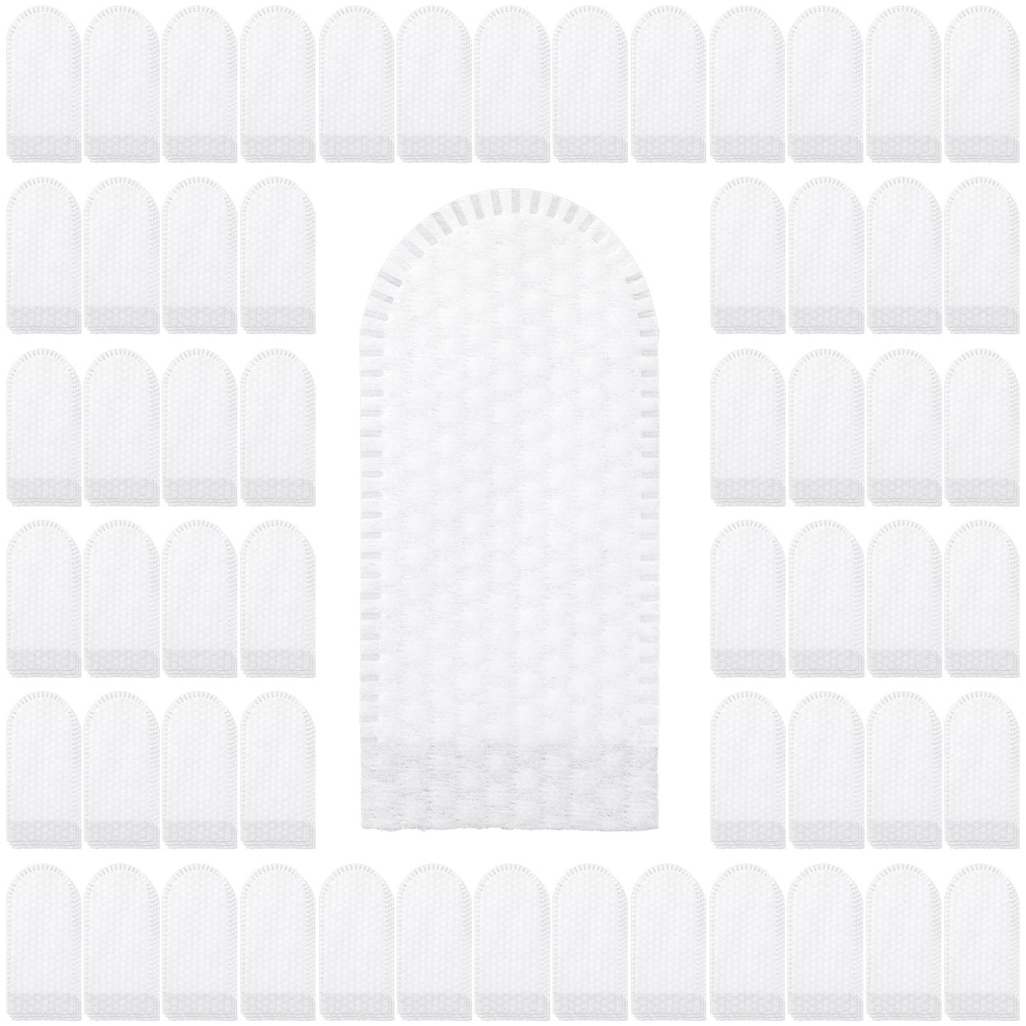 Dimeho 200 PCS Cotton Finger Cots, Finger Covers Protector for Finger Tips Finger Toe Sleeves Fingertips Protective Cover Thumb Protector Breathable for Work, Nails Cleaning, and Injured Fingers