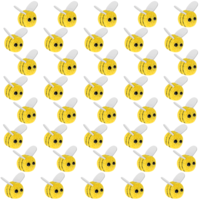 COMNICO Wool Felt Bees, 40Pcs Mini Bee Decor Craft Felt Cute Bumble Bee Plush BeeCostume for Clothing Hats Bags Baby Shower Gift DIY BeeThemed Party Decorations