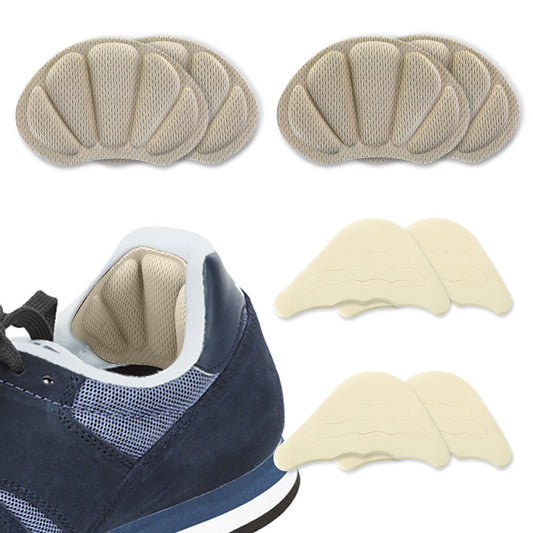 Sibba 4 Pairs Shoe Fillers for Big Shoes Includes 2 Pairs Adjustable Toe Filler Inserts and 2 Pairs Heel Grips Liner Insert Preventing Too Big Shoe Relieve Pain Foot Care Protector