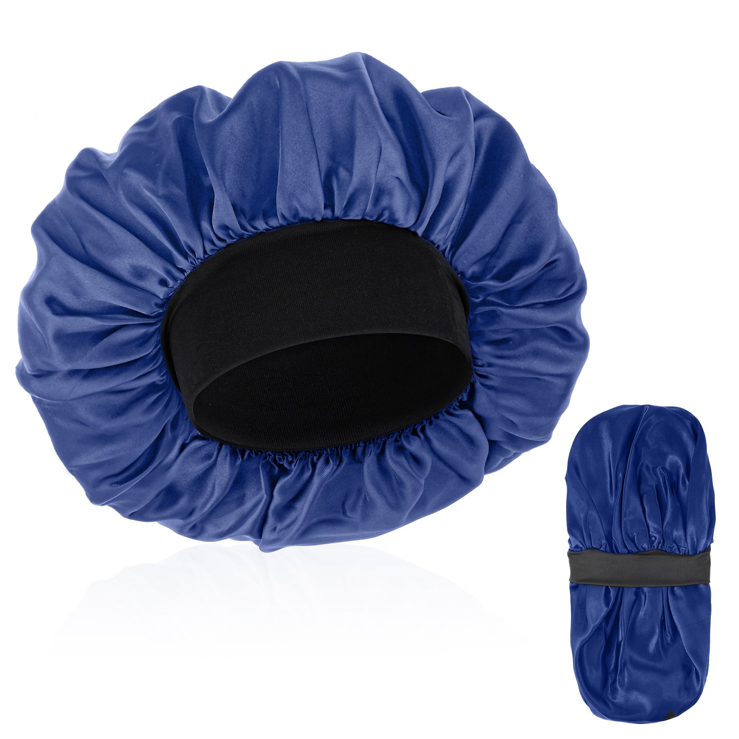 Wanmu Bonnet for Men, Silk Bonnet for Sleeping, Double Layer Satin Bonnets, Soft Elastic Band Silk Sleep Cap, Bonnets for Black Women