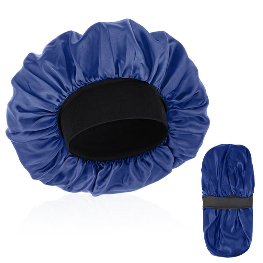 Wanmu Bonnet for Men, Silk Bonnet for Sleeping, Double Layer Satin Bonnets, Soft Elastic Band Silk Sleep Cap, Bonnets for Black Women