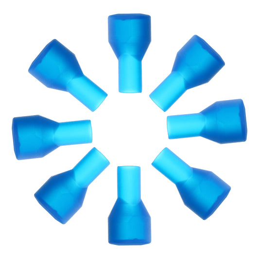 Wanmu 8 Pcs Bite Valve Replacement, Mouthpieces Valve Bladder Accessories for Most Brands Hydration, Dust Cover , Backpack Water Reservoir - Blue