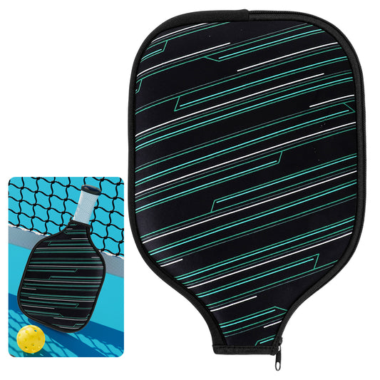 COMNICO Pickleball Paddle Cover, 1 Pcs Universal Fitting Cover Pickleball Paddles Pickleball Accessory Paddle Storage Bag Black Paddle Neoprene Cover Prevents Scratches Durable Protection Accessory
