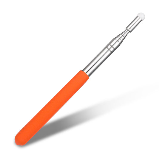Sibba Telescopic Teachers Pointer Extendable Pointer Sticks Classroom Supplies Teaching Pointer Retractable Classroom Pointer for Kindergarten Teacher Whiteboard Pointer(Orange)