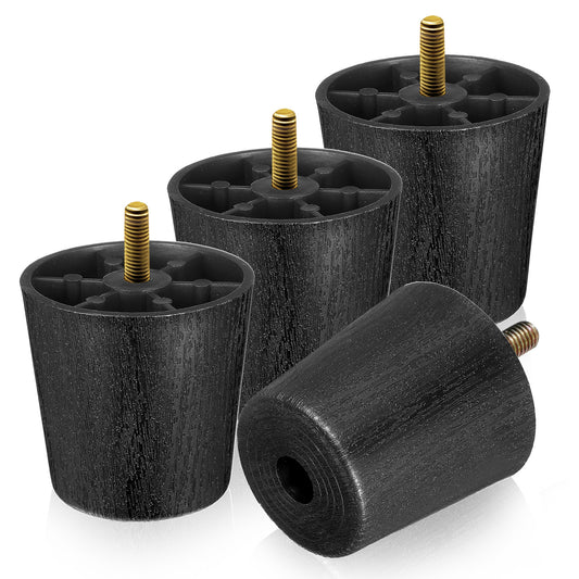 Adjustable Desk Legs 4 PCS Desk Risers Legs Black Furniture Feet Furniture Risers Chair Legs Cabinet Feet Sofa Legs Adjustable Leveling Height Shelf Height Replacement Cube Set Universal Leg Extenders
