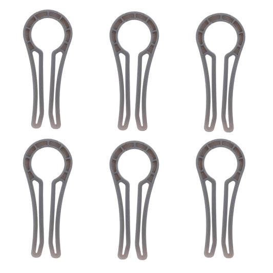COMNICO 6pcs Gas Stove Knob Lock, Child Safety Proofing Oven Knobs Covers Durable Heat-Resistant Door Knob Guards to Prevent Kids Pets from Turning on Stoves (Gray)