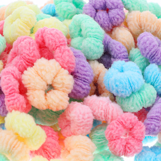 Wanmu 300Pcs Baby Hair Ties, Candy Color Elastic Small Ponytail Holder for Age 0-8 Toddler Girls, No Damage Soft Mini Hair Bands Scrunchies for Dogs Kids Infant Tiny Hairs (Multicolor)