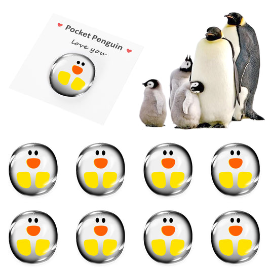 8pcs A Little Pocket Penguin Hug Mini Cute Animal Decoration Pocket Hug Penguin Stress Relief Toy Special Encourage Birthday Wedding Party Valentine's Day penguins Gift Keepsake forLover Family Friend