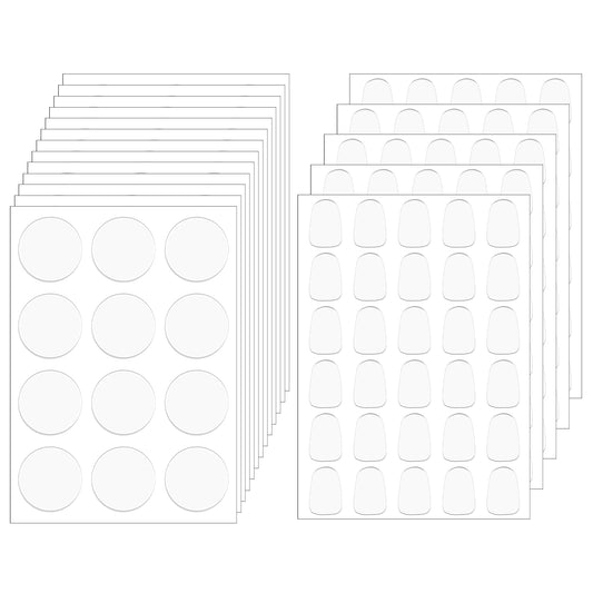Wanmu 306Pcs Dots Double Dided, Heavy Duty Clear Tape Sticky Round & Square Acrylic, Removable No Trace Balloon sticky dotsY Dots Sticker for Craft DIY Art Office Supplier