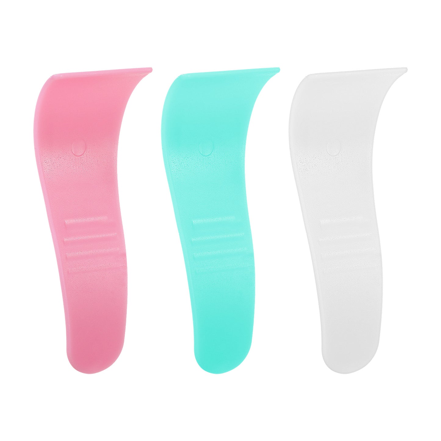 Wanmu 15 Pcs Portable Hair Wax Cleansing Spatulas, Reusable Hair Waxing Removal Applicator Sticks, Plastic Depilatory Creams & Mask Scraper Beauty Tools for Women Men (White, Green, Pink)