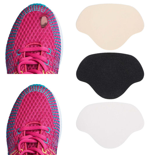COMNICO Shoe Heel Repair, 18Pcs Sneaker Toe/Heel Prevention Repair Wear Self-Adhesive Shoe Repair Shoe Hole Toeburst Patch Heel Hole Patch for Back of Sports Shoes Leather Shoes and High Heels