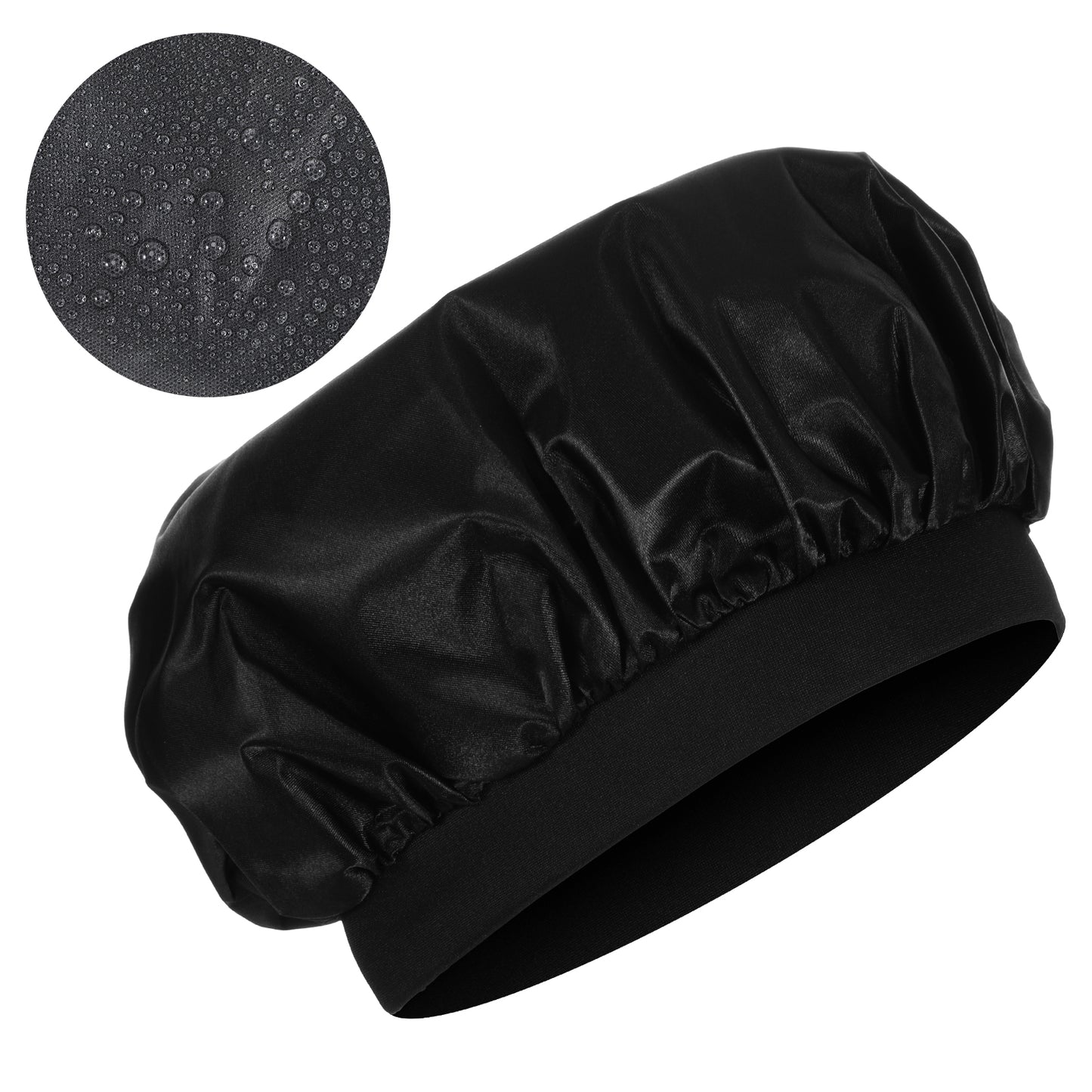 Wanmu Bonnet for Men, Double Layer Satin Bonnets for Sleeping, Reversible Large Hair Bonnet for Black Women Curly Hair