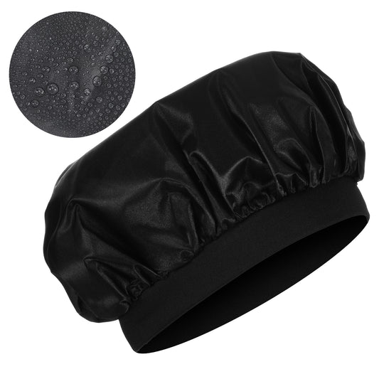 Wanmu Bonnet for Men, Double Layer Satin Bonnets for Sleeping, Reversible Large Hair Bonnet for Black Women Curly Hair