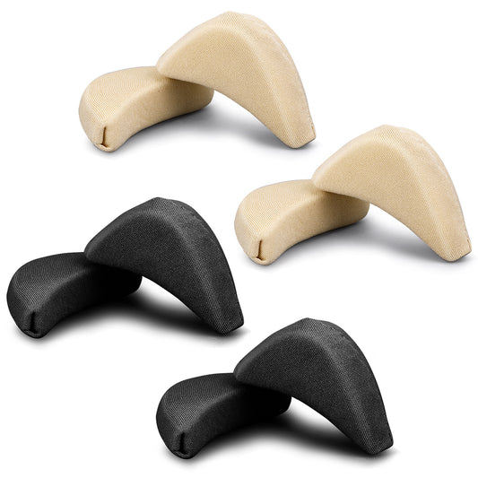 Adjustable Shoe Filler Soft Sponge Breathable Toe Filler Inserts Unisex Big Toe Plug Foot Brace Forefoot Pad Fit Reusable Foam Cushion for Women Girls High Heel Casual Sports Boot(Skin, Black) (8)
