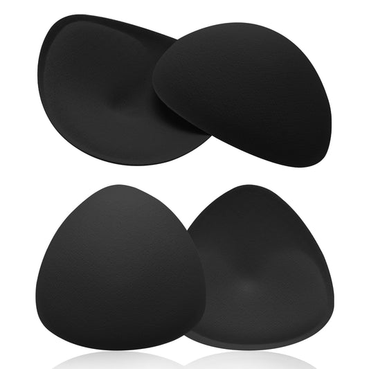 Sibba 2pair Bra Pads Inserts Chest Coverings Enhancers Tape Lingerie Lift Cup Invisible Sponge Boob Women Sticky Padding Black