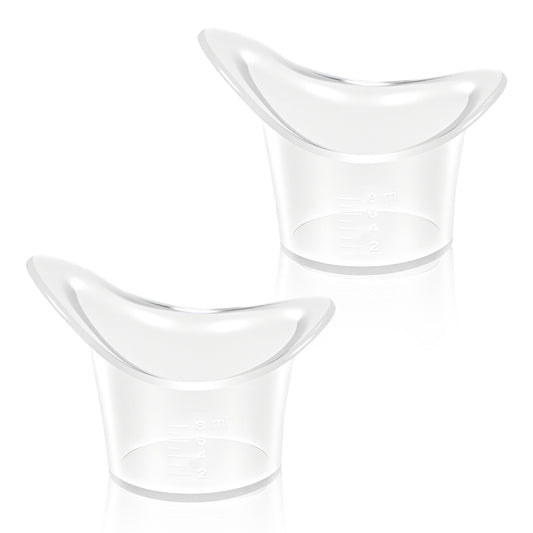 2pcs Eye Wash Cup Eye Wash Bath Kit Silicone Eyes Flush Cleaning Cups for Eyes Rinse Portable Eye Cup Eyes Cleaner Eyes-Care Tool Cleaner for Quick Relief Tired Refresh Clean Dust Makeup Irritants