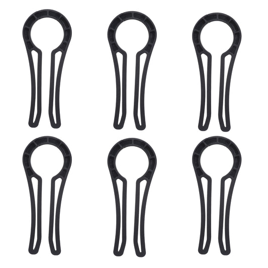 COMNICO 6pcs Gas Stove Knob Lock, Child Safety Proofing Oven Knobs Covers Durable Heat-Resistant Door Knob Guards to Prevent Kids Pets from Turning on Stoves (Black)