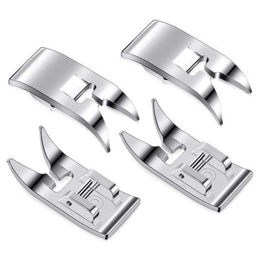 4 Pcs Universal General Purpose Sewing Machine Presser Foot Brother Sewing Machine Feet Universal Clip On Zig Zag Foot Accessories Fits Most Domestic Household Low Shank Sewing Machines