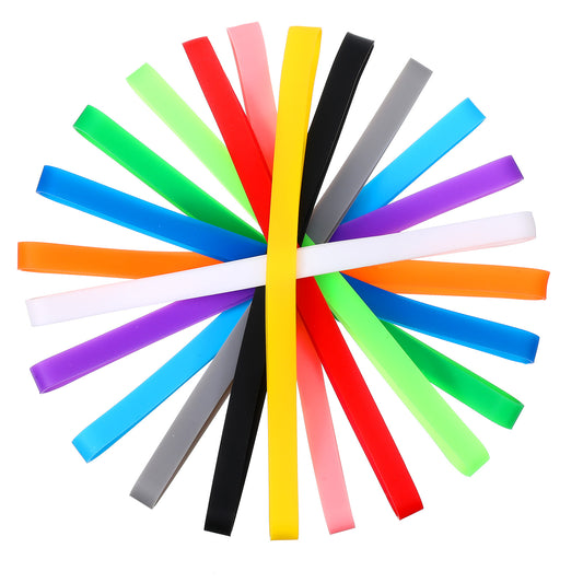 24 Pcs Silicone Rubber Bands 5.5inch Elastic Rubber Wrapping Bands Assorted Color Rubbers Band Heavy Duty Colorful Elastic Band for Organizing Books Wallet Card Cooking Boxes Wraps Office Supplies