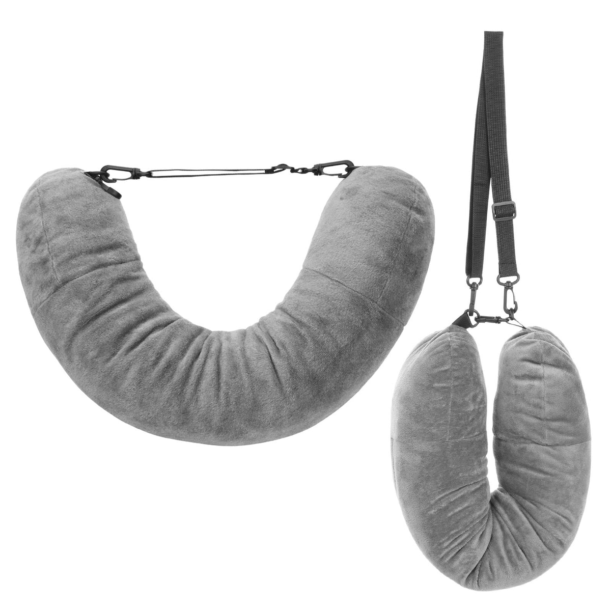 Hpmjz Stuffable Neck Pillow for Travel Adjustable Fillable Neck Pillow